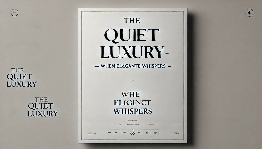 The Quiet Luxury — When Elegance Whispers