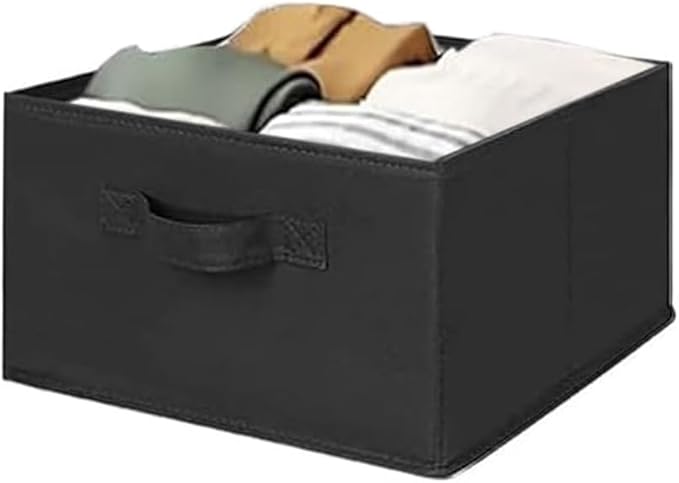 MAX Houser Hanging Shelf Closet Storage Organizer Removable Drawers ,Hanging Storage Organizer Hanging Sweater 2 Sock Underwear Drawers for Closet, Bedroom, Black