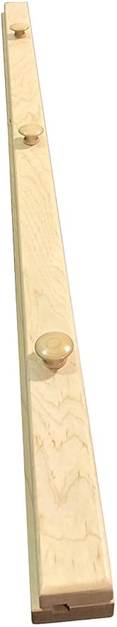 RRD Quilt Hanger for Wall for Display (72") Amish Made Wooden Quilt Rack Wall Mount - Rustic Tapestry Quilt Wall Hangers (Maple Wood, Natural Stain, 72" Long)