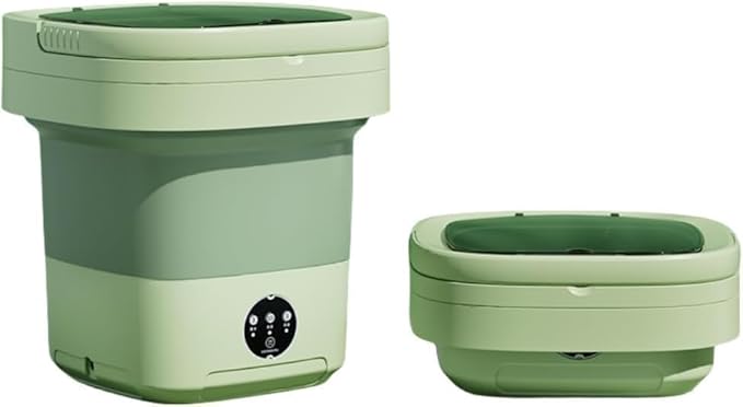 Portable Washing Machine, Mini Washer,16L Upgraded Large Capacity Foldable Washer.Deep Cleaning of Underwear, Baby Clothes and Other Small Clothes.Suitable for Apartments, Dormitories, Hotels.(Green)