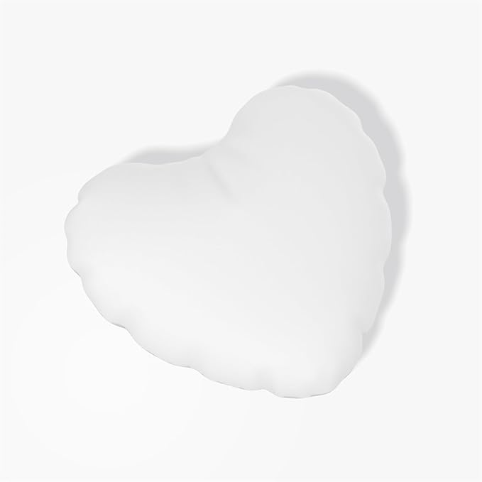 Heart Pillows, Cute Soft Room Decor Ruffled with Bow Love Heart Shape Throw Pillows Sofa Cushion Pillow for Living Room Bed Chair Car Decoration, Turquoise