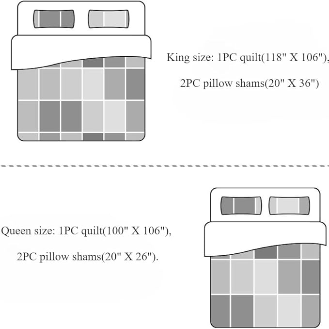 MarCielo 3-Piece 100% Cotton Oversized Bedspread Lightweight Quilt Coverlet Embroidery Farmhouse Bedding (Tf Aruba Blue, Oversized King (118"x106"))