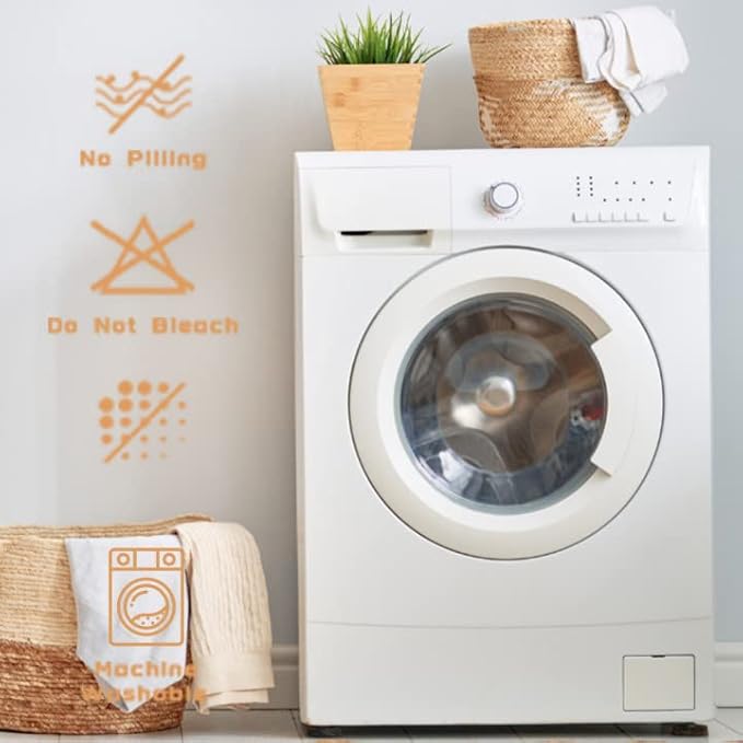 Blagic Knitted Throw Blanket for Couch,Soft Farmhouse Boho Fall Throw Blanket with Tassels,Home Decorative Lightweight, Beige Throws for Bed/Chair/Sofa, 50" W x 60" L