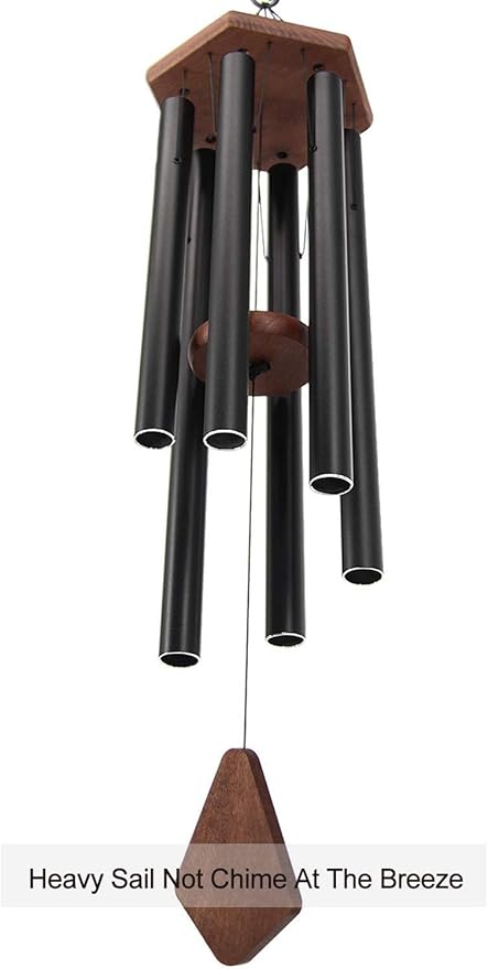 Wind Chimes Outdoor,36 Inch Memorial Wind Chimes Outdoor Large Deep Tone with 6 Heavy Metal Tubes Tuned.Wind Chimes for Loss Loved One, Memorial Gift.Garden Decor
