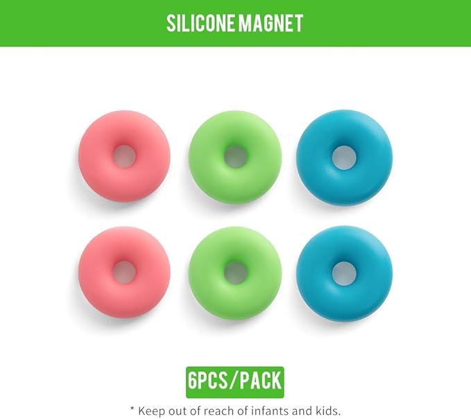 LOUKin Magnetic and Adhesive Marker Holder, Dry Erase Accessory Tray Set (Includes 1 Eraser, 1 Cleaner, 2 Dry Erase Markers and 6 Magnets), Ideal for Office, School or Home Use.