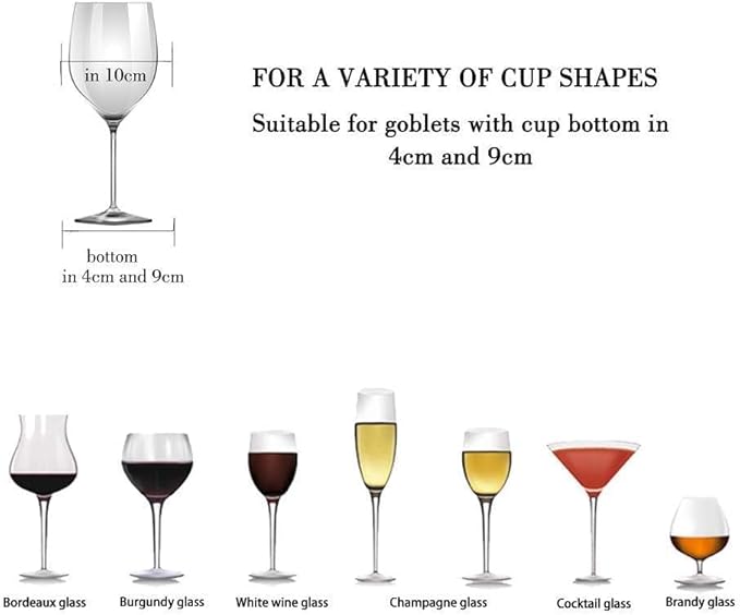 Wine Glass Rack - Under Cabinet Stemware Wine Glass Holder Glasses Storage Hanger 1 Pack Metal Organizer for Bar Kitchen 5 Rows Gold