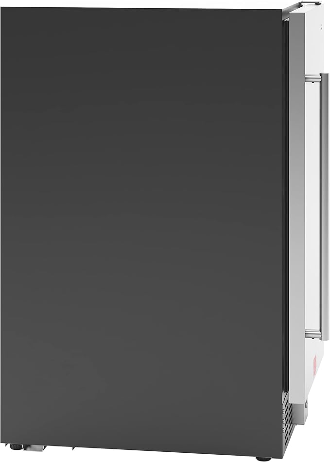 KoolMore 15” Inch 3 Cu. Ft. Built-In Mini Fridge for Food and Beverages with 3 Glass Shelves, Stainless Steel Door, LED Light for Home, Office, Garage, or Dorm Room Use (KM-BIR3C-SS)