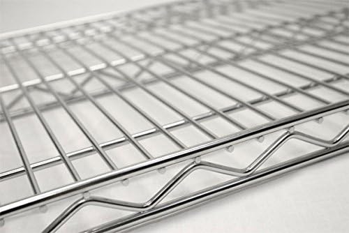 Omega Products Corporation 18" Deep x 48" Wide x 14" High Chrome Stationary Dunnage Rack