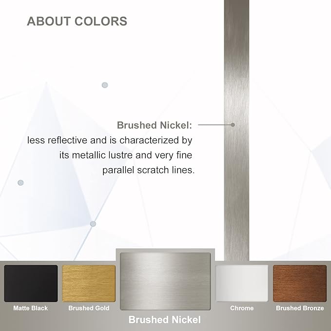 ANDY STAR Brushed Nickel Oblong Mirror, 36x40 Inch Brushed Nickel Oval Mirror for Bathroom with Stainless Steel Metal Frame, Wall Mouned for Bathroom, Living Room, Entryway