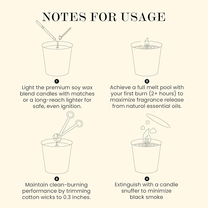 M&SENSE Natural Soy Candle| Vanilla Sandalwood | 16.6 oz, 95H Burn | Minimalist Scented Candle for Relaxation, Gifting, Home Décor | for Bedroom, Office, Party Large