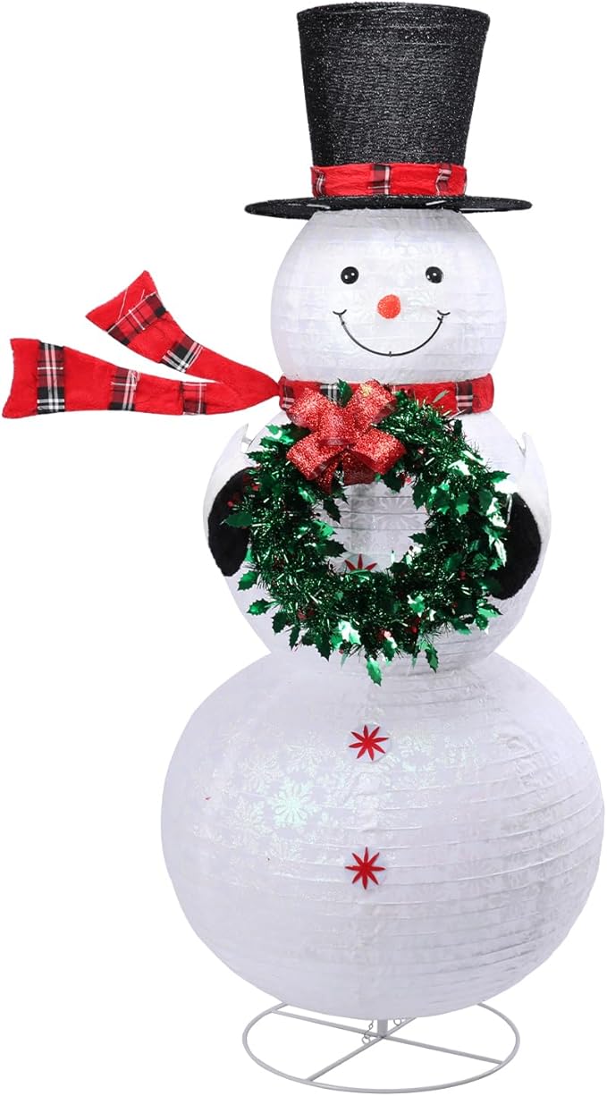 Taman 6ft Christmas Lighted Snowman Decorations Lighted Up Outdoor Lighted Holiday Displays Gift for Christmas Garden Party Yard Porch Decor