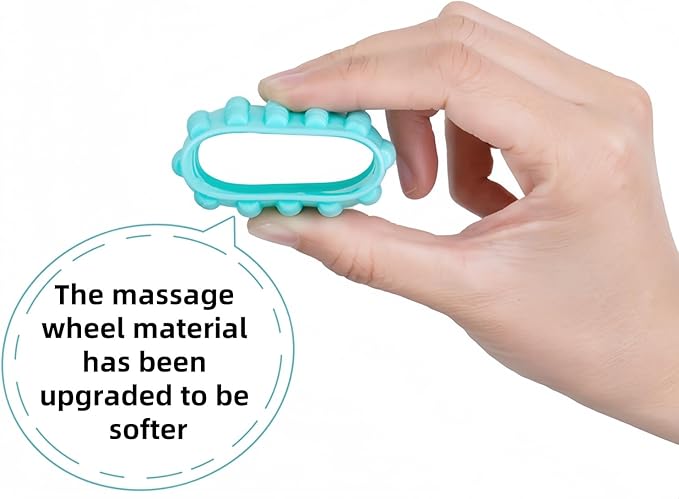 Leg Cellulite Massage Tool,Anti-Cellulite Deep Fascia Massager for arm and Forearm ,Muscle Roller with 6 Wheel, Muscle Recovery and Blood Circulation Tool,Pain Relief for Calves,Thigh,Neck