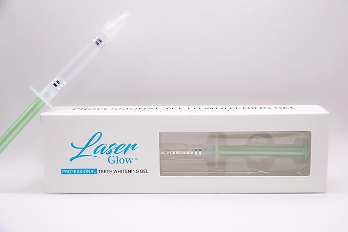 LaserGlow 35% Hydrogen Peroxide Teeth Whitening Gel – Professional Dental-Grade Syringe for Rapid in-Office Whitening; Enamel-Safe, Low-Sensitivity Formula for Dentists & Whitening Technicians