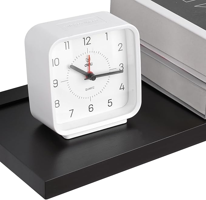 Meangood Floating Shelves Black 17 inch Wall Mounted Natural Bamboo Wood Wall Storage Shelves for Bedroom,Living Room,Bathroom, Kitchen(Set of 2)