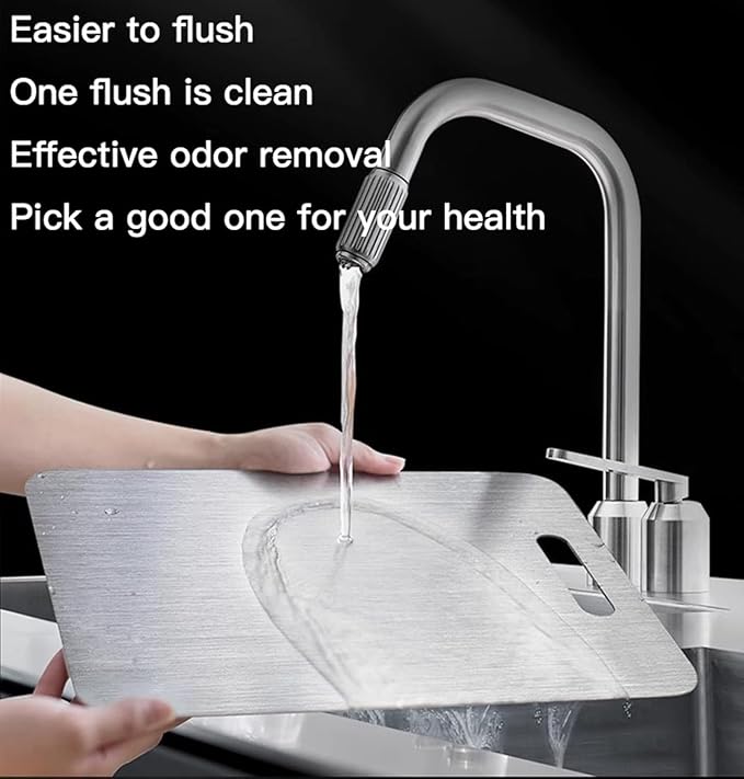 Titanium Cutting Board, New Upgrade Pure Titanium Cutting Boards for Kitchen,Food Grade 316 Stainless Steel Cutting Board,Double sided Dishwasher Safe 18.1 * 11.8inch