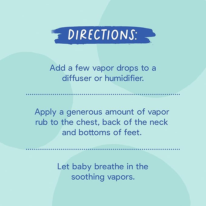 Oilogic Stuffy Nose & Cough Baby Essentials - Baby Humidifier Vapor Drops for Diffuser & Humidifier & Chest Vapor Rub - Gentle Essential Oil Blends Soothe Cough & Stuffy Noses & Support Restful Sleep