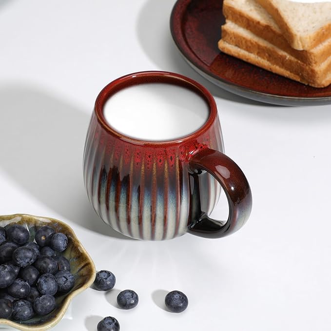 CosyCorner Ceramic Coffee Mug, 17 oz Large Coffee Cups for Home and Office, Ceramic Cup for Coffee & Tea(A)