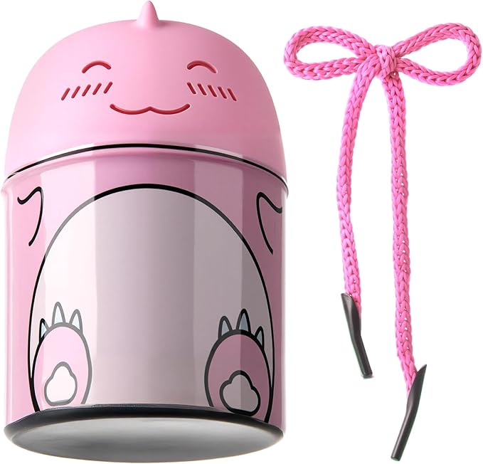 Toilet Bowl Cleaners Bottle Cute Dinosaur Shaped Bathroom Toliet Bowl Cleaner Toilet Tank Cleaner with Fresh Peach Scent (Pink)