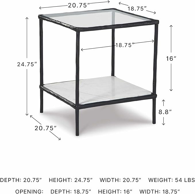 Signature Design by Ashley Ryandale Contemporary Accent Table, Antique Black