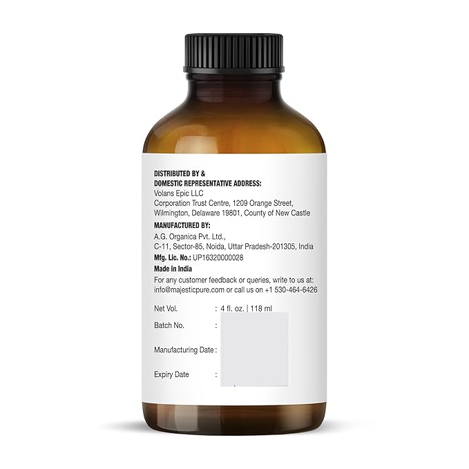 Majestic Pure Lemongrass Essential Oil with Glass Dropper - Huge 4 Fl Oz - 100% Pure and Natural Lemongrass Oil - Premium Grade Essential Oils for Diffuser, Aromatherapy, Soap and Candle Making