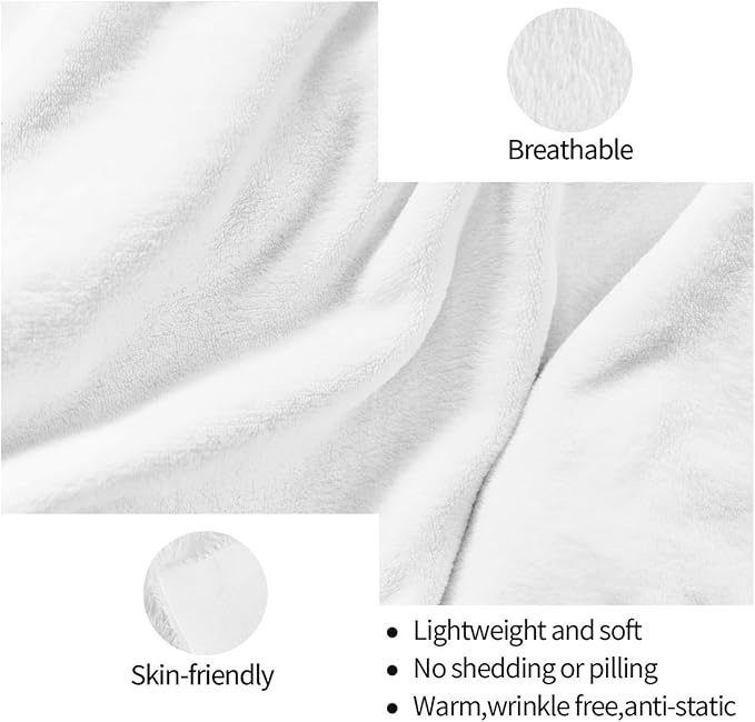 HGOD DESIGNS Watercolor Polka Dot Flannel Fleece Bed Blanket Throw Blanket Lightweight Cozy Plush Blanket for Bedroom Living Rooms Sofa Couch 40"x50"