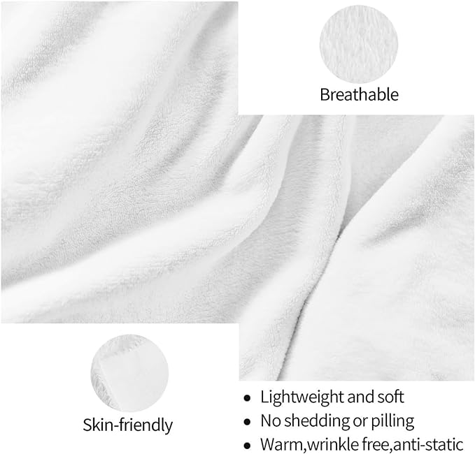 HGOD DESIGNS Watercolor French Bulldog Fleece Throw Blanket Ultra Soft Cozy Blooming Decorative Flannel Blanket All Season for Home Couch Bed Chair Travel 50x60in