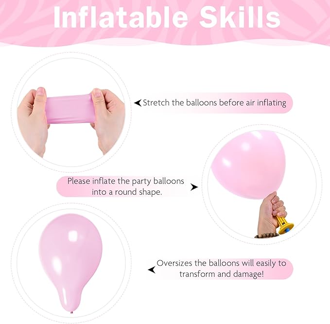 Pink and Blue Balloons 12 Inch Pastel Metallic Blue Baby Light Pink Chrome Latex Balloon Confetti Balloon for Kids Girls Hawaiian Summer Gender Reveal Wedding Birthday Baby Shower Party Decor