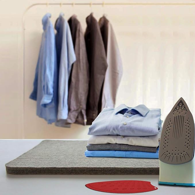 ZOMONETI 17" x 13.5" Wool Pressing Mat 100% New Zealand Felted Wool Ironing Mat Pad Blanket for Quilter, Sewing, Quilting Supplies and Notions