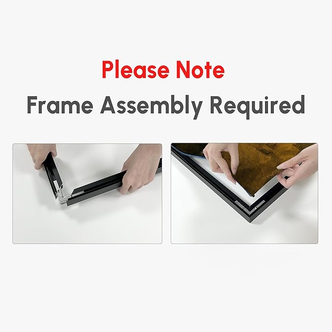 SIGNWIN 46"x72" Extra Large Framed Wall Art Moody Green Abstract Cloudscape, Minimalist Atmospheric Print for Home Living Room Bedroom Decor (Frame Assembly Required)