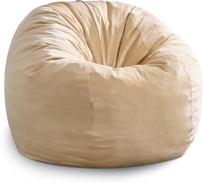 Hobestluk 4FT Bean Bag Chair Giant Bean Bag Chairs for Adults Large Bean Chairs with Removable Cover, Beanbag Chair with Filler, Adult Bean Bag Chairs for Living Room, Bedroom