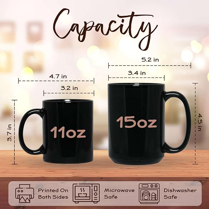 Custom Couple Mug with Floral Boots Design, Personalized Name Coffee Mug 11oz 15oz, Fall Inspired Ceramic Coffee Cup, Custom Autumn Scene Black Cup, Gifts for Boyfriend, Girlfriend