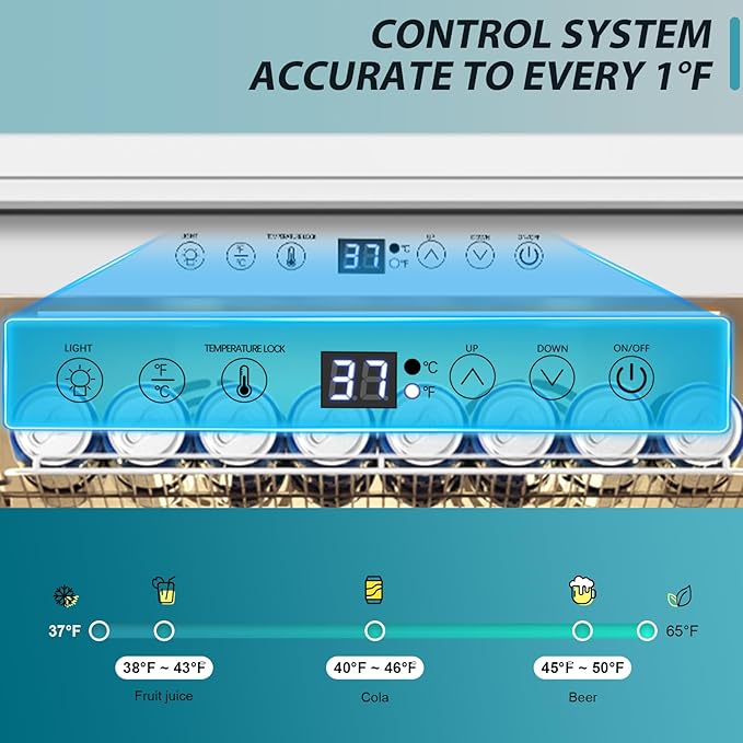 Tylza 13.8 Cu Ft Commercial Refrigerator with Glass Door Display Beverage Fridge, Upright Beverage Cooler Merchandiser, Low Noise, Fast Cooling, White