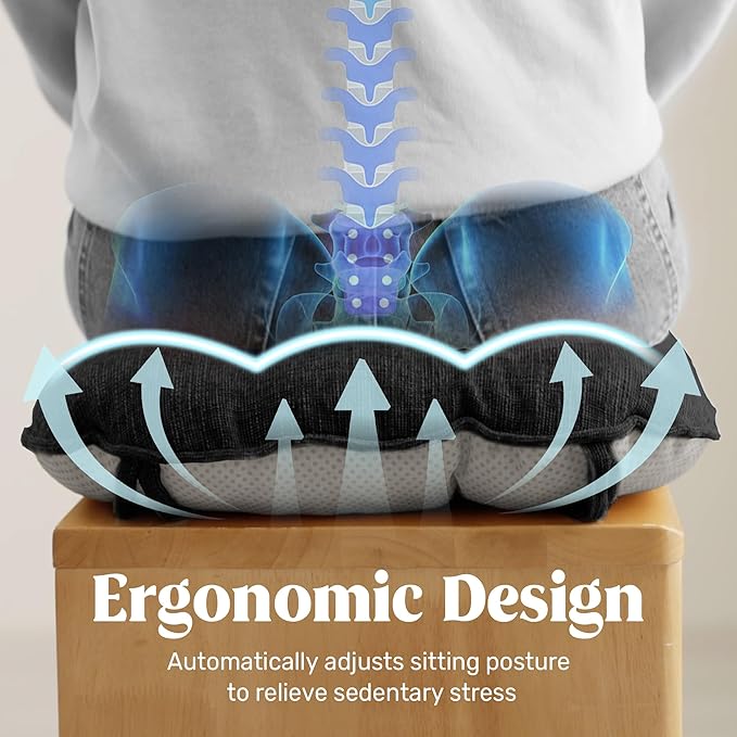 puredown® Chair Cushions for Dining Chairs, Tufted Memory Foam Chair Pads with Non-Slip Backing, Kitchen Seat Cushions with Ties, Washable Seat Pad Set of 4, 15.5" x 15.5" x 4", Black