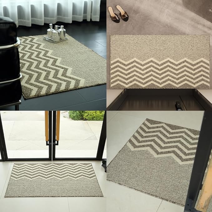 Indoor Doormat, Non-Slip Front Door Mats, Outdoor Welcome Mat Washable, Low Profile Indoor DoorMats for Entryway, Floor Inside Back Door Mats (20"x32")
