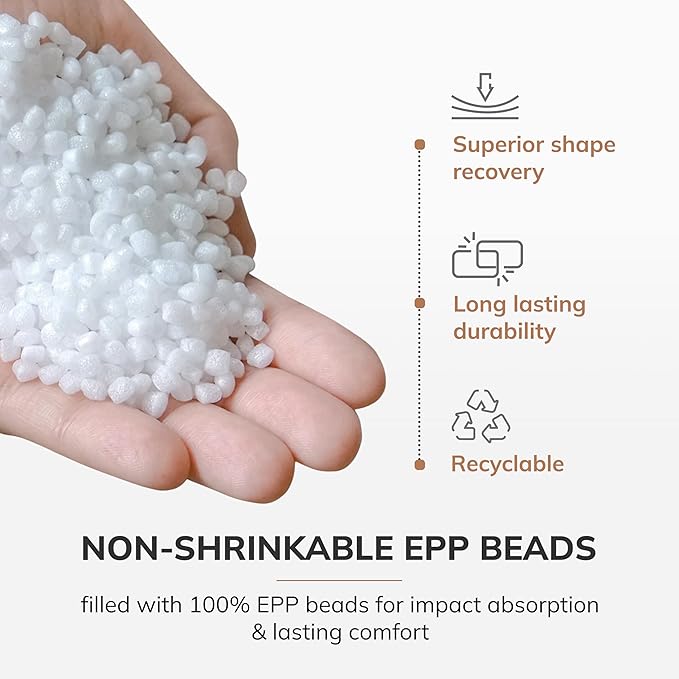 Anji Mountain 22"x22"x16" Handmade & Handcrafted Ottoman Pouf Comfortable Pouf Ottoman Foot Rest & Home Décor Accent for Living Room, Bedroom, Nursery, Kids Room, Patio