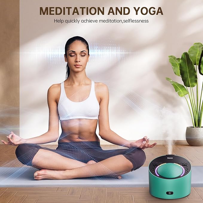 Pro 4-in-1 Sound Machine & Aroma Diffuser Sleep System | Metal Shell with 50+ Natural Soothing Sounds, Schumann Resonance, Night Light (Compatible with All AN-AIO25 Models) - Adults Kids Baby