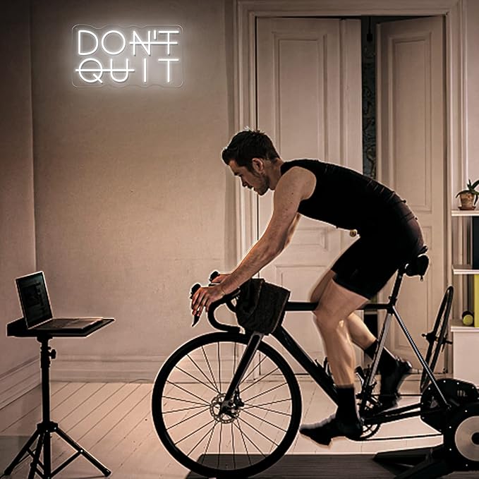 Don't Quit LED Neon Sign for Wall Decor, DO IT Neon Lights Party Decorations, USB Powered Switch Lighting Adjustable for Office, Gym, Man Cave, Gamer Room Decor