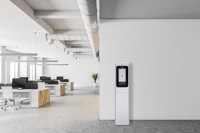 Avalon Freestanding Bottle Filler, High Capaciy Cooling, Sensor Dispensing, UV Cleaning, Digital Bottle Counter Display, Dual Filtration, WiFi Enabled