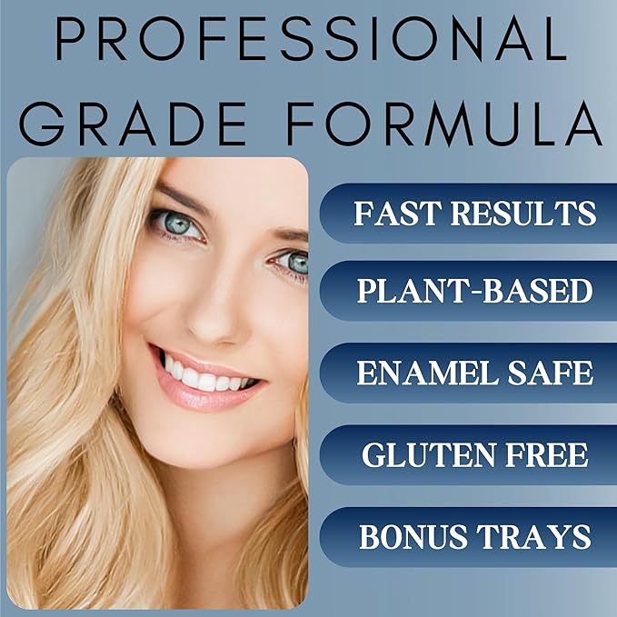 Teeth Whitening Gel Refill for Trays - Professional Strength 44% Carbamide Peroxide Formula - Fast & Effective Bleaching Solution for a Brighter Smile