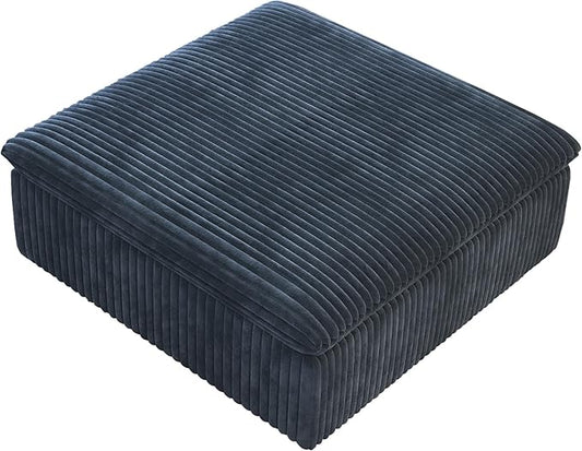 Modern Down Filled Sigle Middle Seat, Cloud Modular Sectional Sofa, Contemporary American Wide Deep Seat Couches for Living Room Apartment and Bedroom,No Assembly Required,Blue