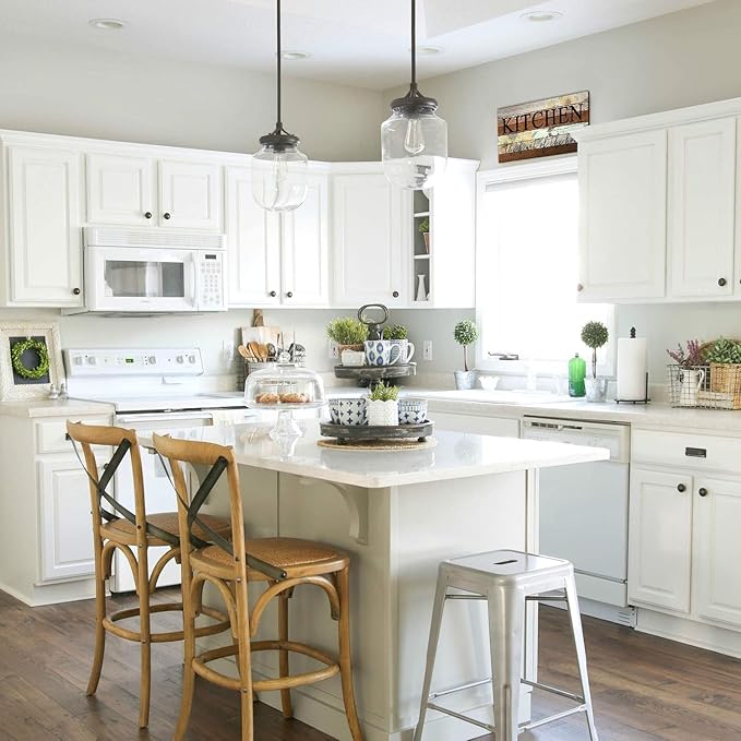 Farmhouse Bedroom Wall Art, Together is Our Favorite Place to Be,Rustic Wood Wall Hanging Quotes Master Bedroom Signs Family Plaque Home Decor for Wedding Decorations (Together) 4x16 Inch