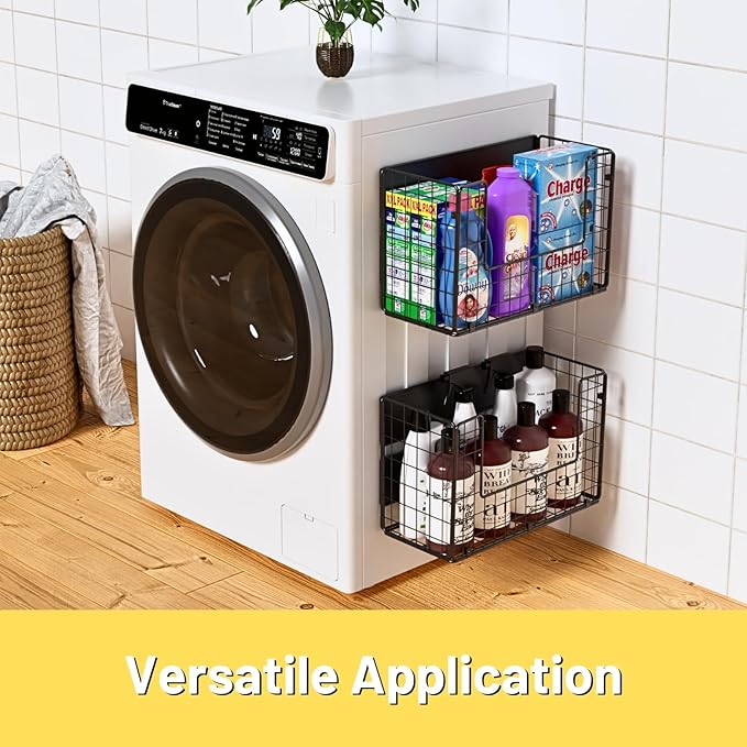 Magnetic Shelf for Fridge, Fruit Potato & Onion Storage Bins, Pantry Organizers & Storage, Large Container Magnetic Basket for Refrigerator, Kitchen Counter, Cabinet, Magnetic Fridge Organizer