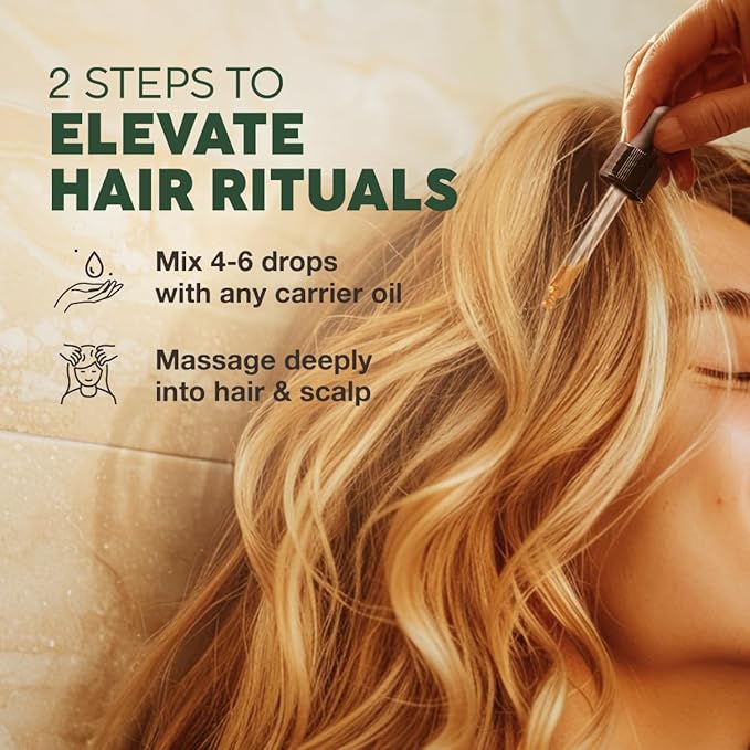 Kukka Thyme Essential Oil for Hair, Skin & Diffuser - 4 Fl Oz - 100% Pure Natural Thyme Oil, Herbaceous Scent, for Aromatherapy & Making Scent DIY