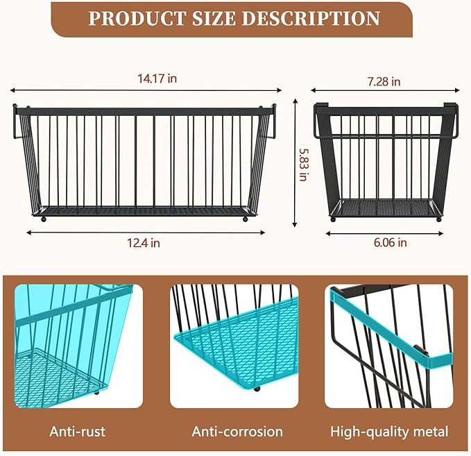 5 Pack Stackable Deep Freezer Organizer Bins ,Upgraded Bottom Leak-Proof net,Encryption and Hardening , Freezer Organizer Bins for 5 to 7 Cu.FT Small Chest Freezer, Easy Get Bottom Foods