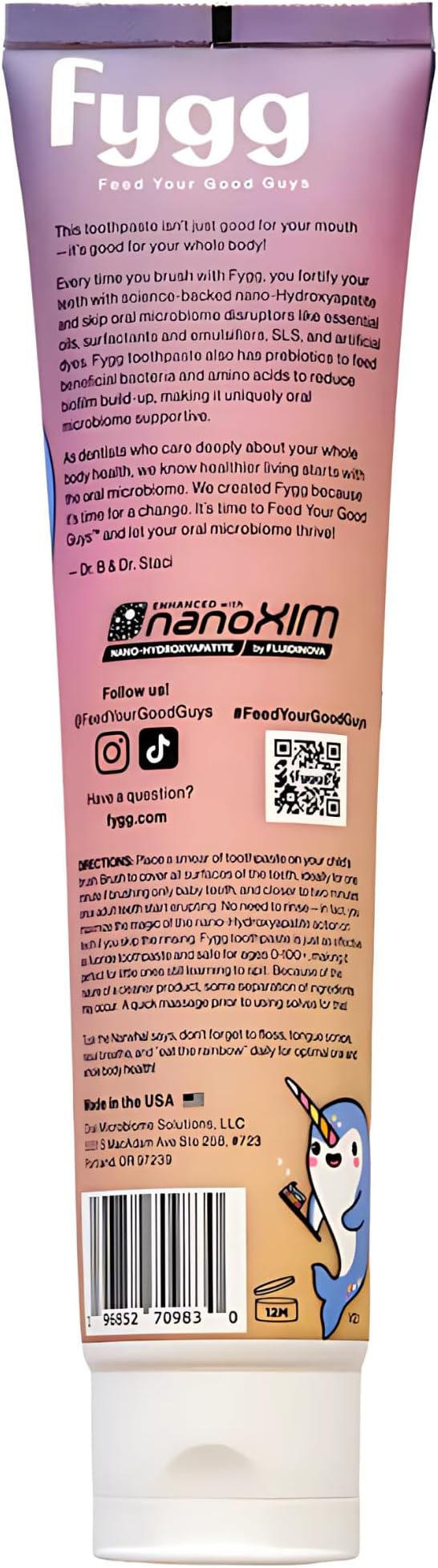 Nano Hydroxyapatite Toothpaste (Vanillia Vibes) | Vanilla Kids Tooth Paste with Prebiotics (4 Oz) | Natural & Fluoride-Free | Proprietary Enamel Remineralizing & Repair | Dentist Formulated