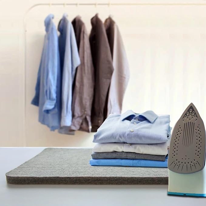 ZOMONETI 15" x 12" Wool Pressing Mat 100% New Zealand Felted Wool Ironing Mat Pad Blanket for Quilter, Sewing, Quilting Supplies and Notions