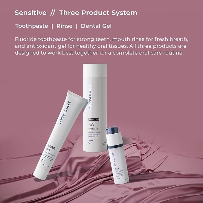 PerioSciences Oral Care Kit for Sensitive Teeth - Toothpaste, Mouthwash, Gel