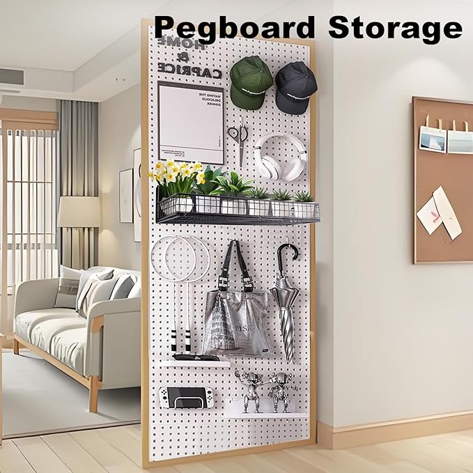 Magnetic Shelf for Fridge Magnetic Basket Organizer Wire Mesh Magnetic Holder Magnet Shelf Accessories for Office Kitchen Classroom Storage, Black-Low, 13.77" x 5.11" x 1.7