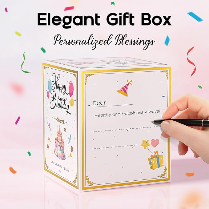 Sweet 16 Birthday Candles for Women - 9 oz Happy Birthday Candle with Vanilla Birthday Cake Scent, Gifts for Women & Men, Friendship Ideas