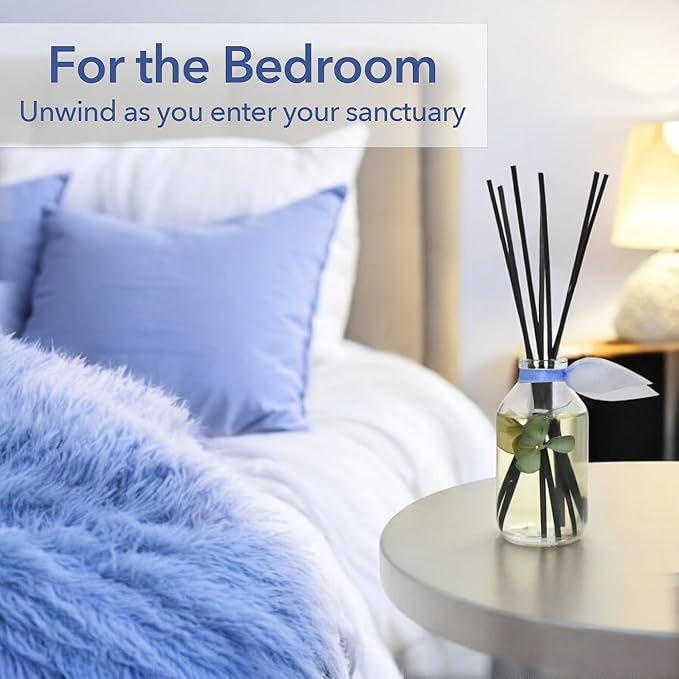 LOVSPA Reed Diffuser Set, English Garden Scented Oil Diffuser with Sticks, Home Fragrance Accessories for Bathroom Shelf Decor, Aroma Diffusers for Home or Office Desk, USA Made